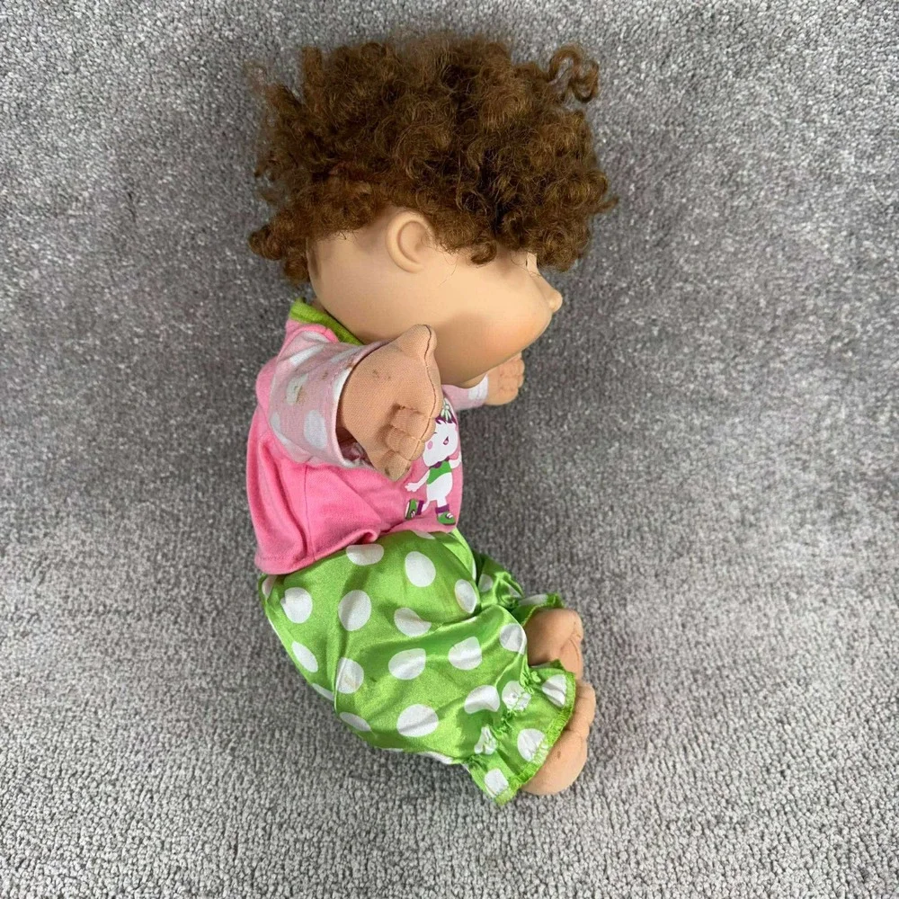 Cabbage Patch‎ Kids Emerson Logan Doll Brown Hair Blue Eyes Pink Green